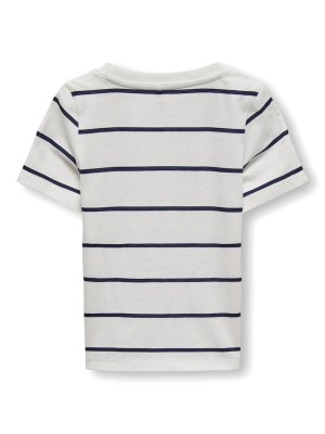 ONLY:KIDS ONLY KMGSENNA S/S HEART TOP BOX JRS Cloud Dancer/Today | Freewear