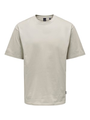ONLY&SONS ONSFRED RLX SS TEE NOOS Silver Lining | Freewear