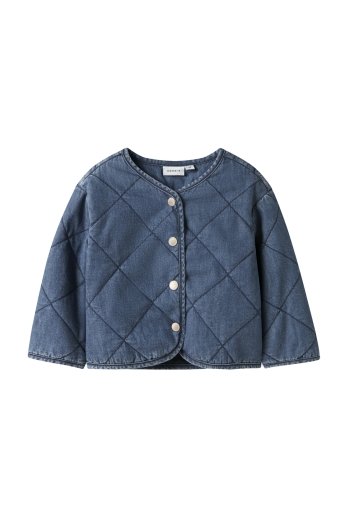 NAME IT MINI NMFJULIETTE QUILT DNM JACKET 6016-P: dark blue denim