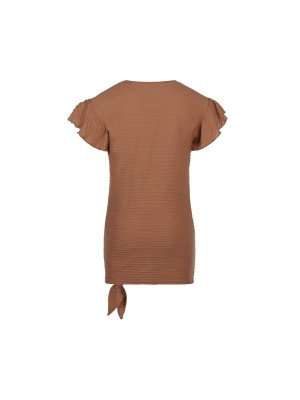 No Way Monday Ki T-Shirt ss  Fun faded brown | Freewear Ki T-Shirt ss  Fun - www.freewear.nl - Freewear