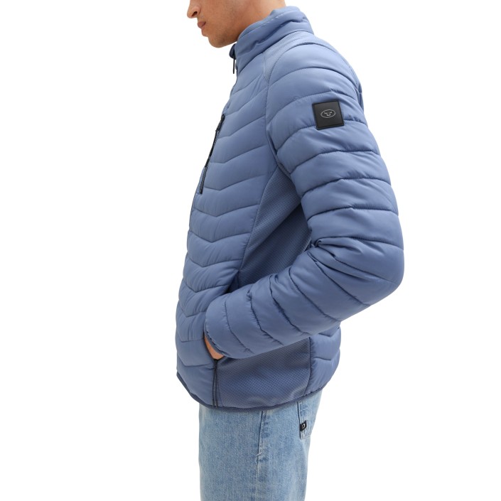 Tom Tailor Hybrid Jacket china blue | Freewear Hybrid Jacket - www.freewear.nl - Freewear