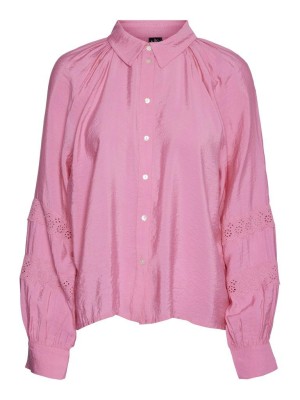 Vero Moda VMHANNA LS SHIRT WVN GA SPE Pink Cosmos | Freewear