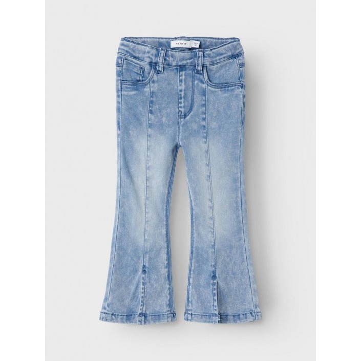 NAME IT MINI NMFPOLLY BOOT JEANS 3359-TO D Medium Blue Denim/SNOW WASH | Freewear NMFPOLLY BOOT JEANS 3359-TO D - www.freewear.nl - Freewear