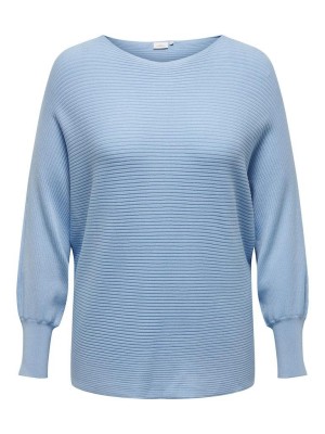 Carmakoma CARNEW ADALINE L/S PULLOVER KNT NOO: Blue Bell | Freewear