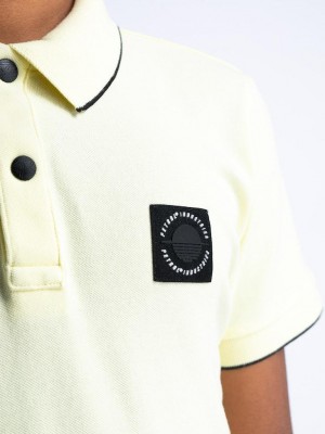 Petrol Industries Boys Polo Short Sleeve Lemon Yellow | Freewear Boys Polo Short Sleeve - www.freewear.nl - Freewear